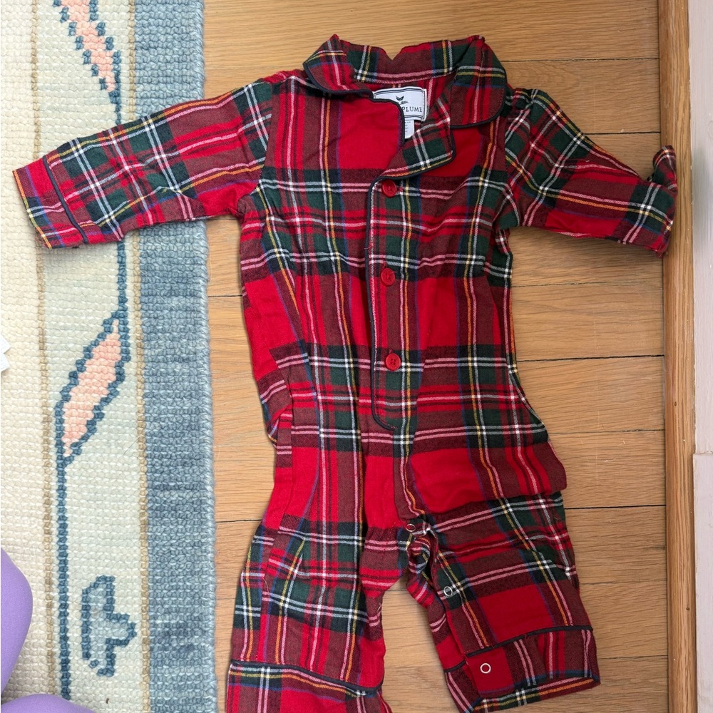 Classic Red Plaid Kids Pajamas - Brand:
